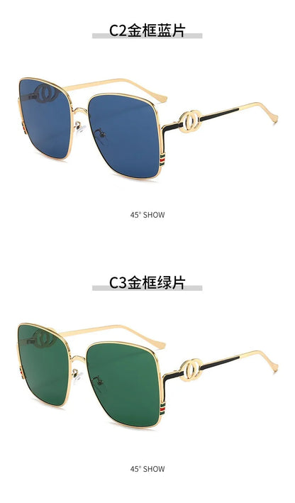 Square Frame Polarized Sunglasses for Men Women Design Fashion Trend Sunscreen Alloy UV400 Sun Glasses Unisex Eyewear 2026