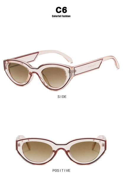 Fashion Unique Irregular Hip Hop Sunglasses Y2k Women Men Retro Glasses Ladies Beach Sunnies Outdoor Sport  with Metal Hinge