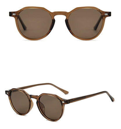 Peekaboo TR90 fashion sun glasses uv400 female green brown polarized sunglasses for men women acetate unisex summer style