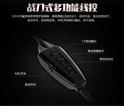 Somic G941 Wired Headphones Gamer Headphone Denoise Gaming Headphone Custom With Microphone Headsets 7.1 Stereo Sound Headset