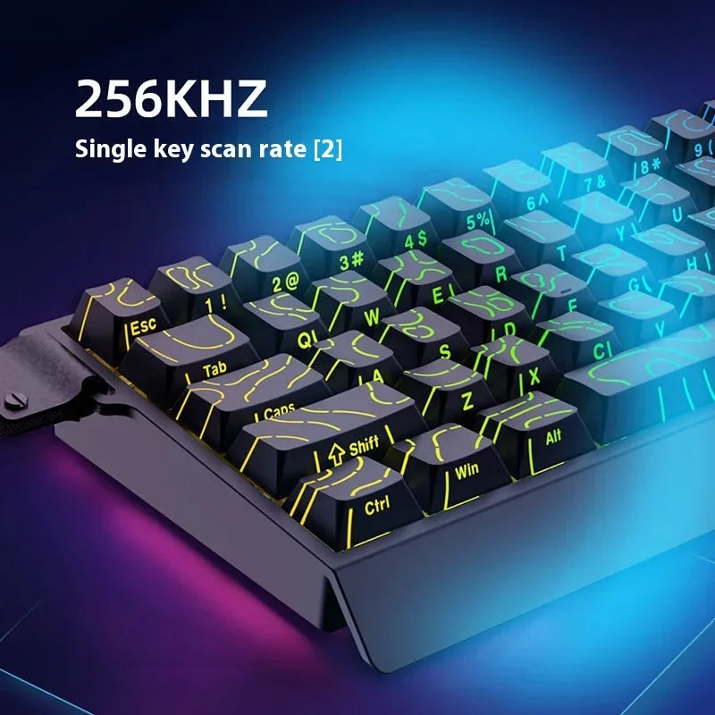 IROK Carotmas Mercury68 Teclado Mecânico com Switches Magnéticos 8K 68 Teclas RT0.004mm Baixa Latência Teclado Gaming com Fio Personalizado para PC Presentes