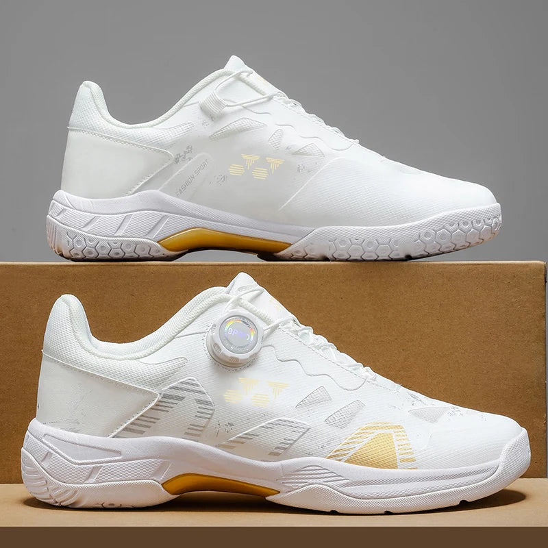 Badminton Shoes Men Training Sports Shoes Indoor and Ooutdoor Anti Slip Wear-resistant Mesh Breathable Table Tennis Tennis Shoes
