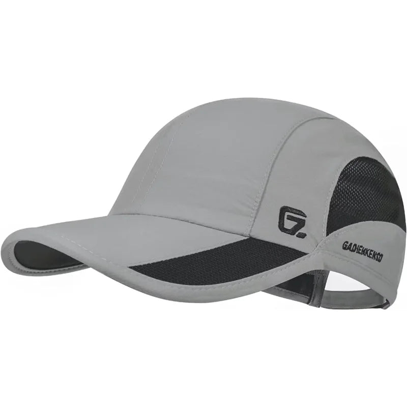 GADIEMKENSD Unisex Quick Dry Sports Cap - Running, Hiking, Golf - Sun Protective Outdoor Cap (Gorra Running, Boné Corrida）