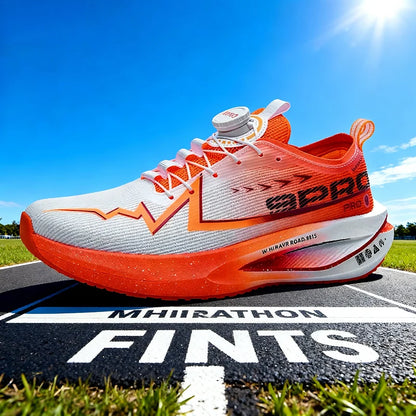 Men’s Running Shoes Carbon Board Specialty Sports Breathable Lightweight Women’s Comfortable Athletic Non-Skid Marathon Sneakers