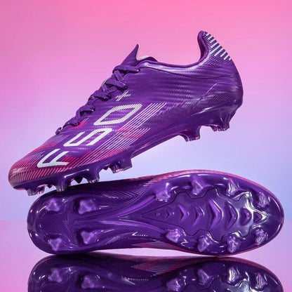 Nouvelles chaussures de football pour hommes, chaussures d'entraînement, baskets de match, chaussures de football pour terrain en herbe, chaussures de sport professionnelles antidérapantes, ultra-légères, unisexes.
