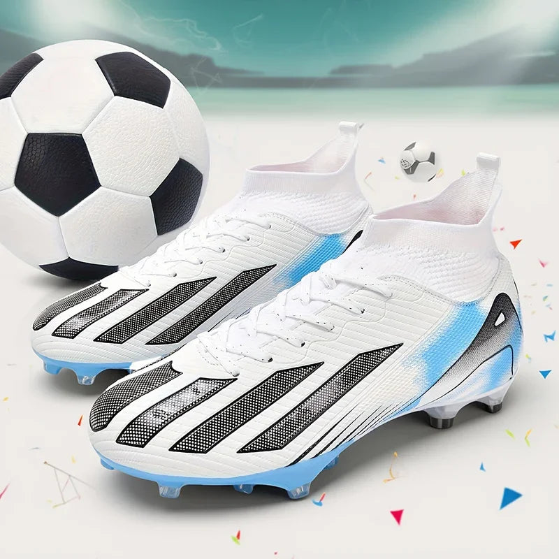 Chuteiras de futebol para homem e rapaz, ultraleves, profissionais, antiderrapantes e confortáveis, para treino e jogo em relva