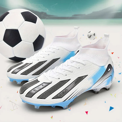 Chuteiras de futebol para homem e rapaz, ultraleves, profissionais, antiderrapantes e confortáveis, para treino e jogo em relva