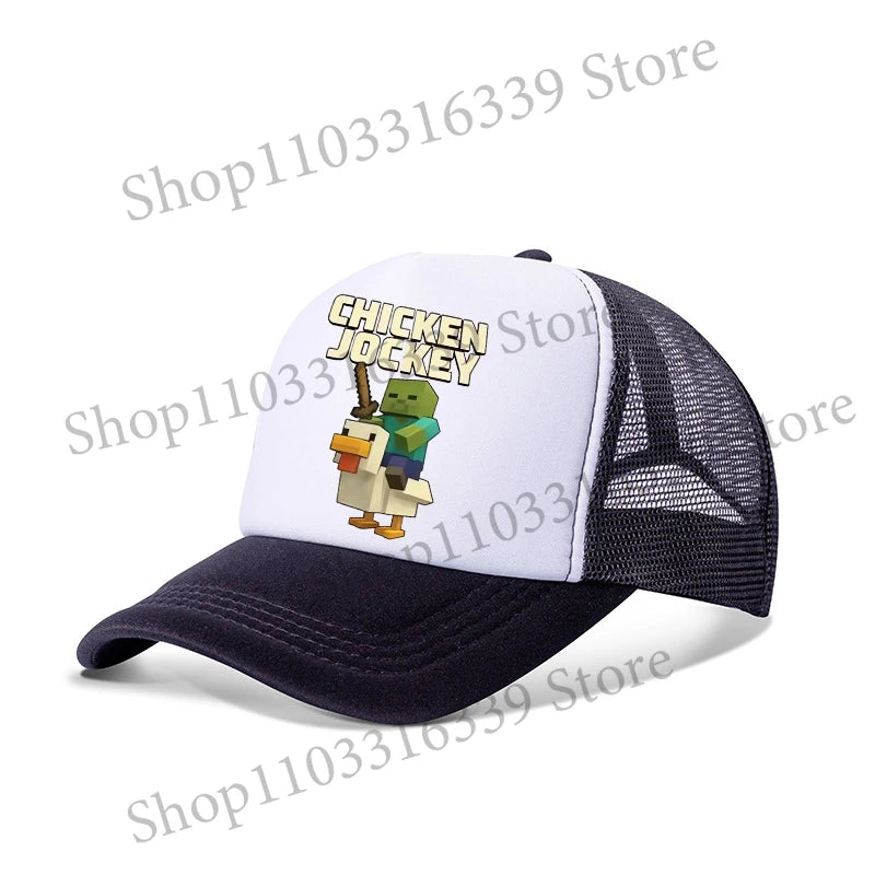New Game Theme Hat Man Baseball Cap Male Sunshade Sunscreen Cap Minecrafted Fashion Hip Hop Caps Leisure Net Hats Birthday Gift