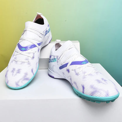 Turf Soccer Cleats Professional Men Football Boots Breathable Mesh Youth Soccer Shoes Anti Skid Male Sneakers Society Chuteira