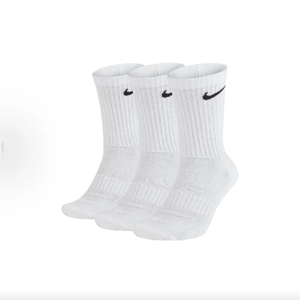 Nike Logo Athletic High-Top-sokker Træningssokker til midt på læggen Unisex-stil Kombinationspakke Hvid SX7676-100