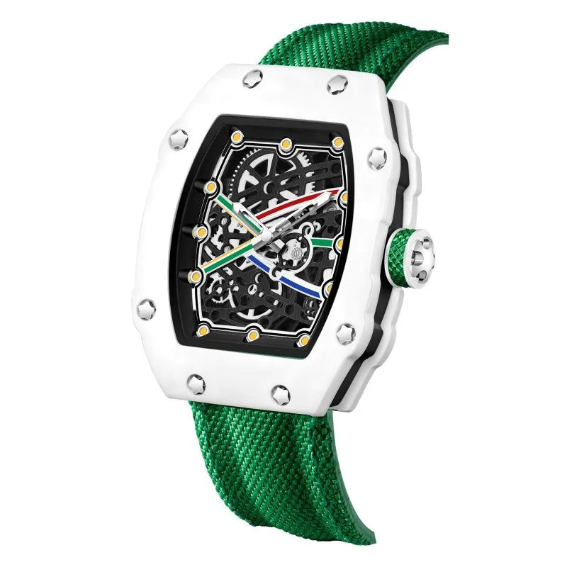 Nuovo orologio da uomo al quarzo ultra sottile a forma di tonneau, best seller di moda, orologio da uomo di marca, orologio di lusso al quarzo