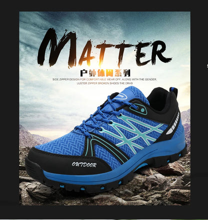 Scarpe da trekking da uomo Brand in mesh traspirante, scarpe da viaggio outdoor impermeabili per caccia e pesca, scarpe sportive da montagna, fuoristrada e riding