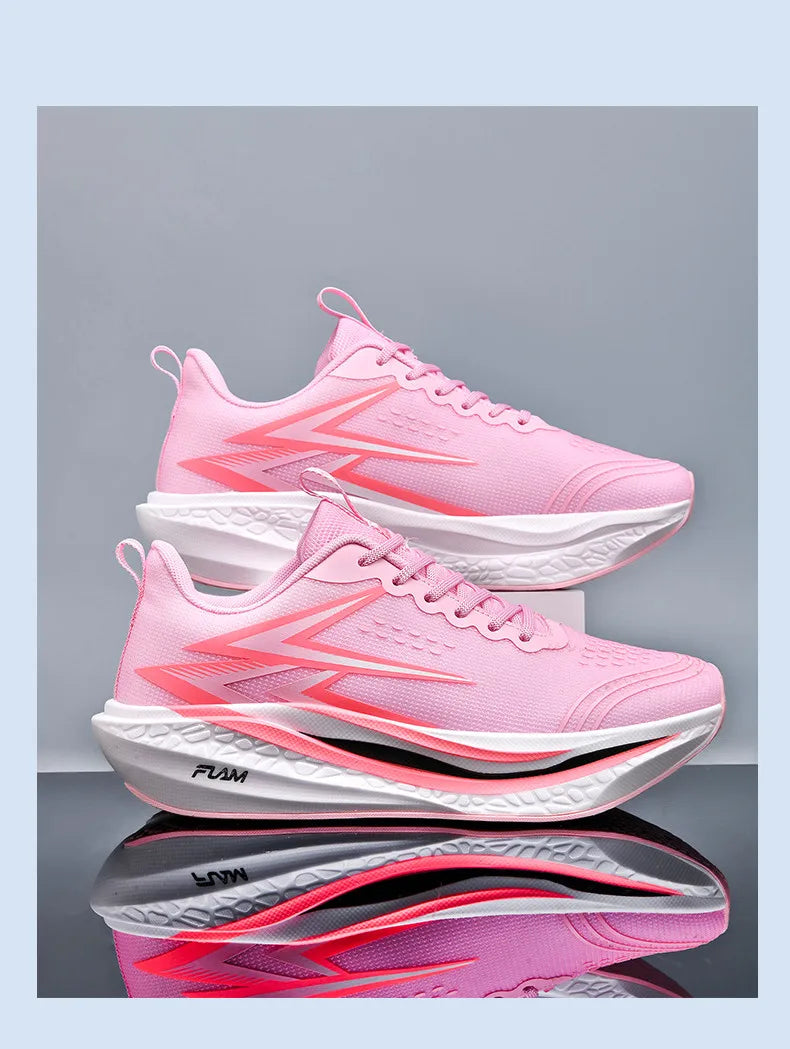 Sports Running Shoes Specialty Marathon Men Breathable Lightweight Carbon Board Women's Comfortable Athletic Nonskid Sneakers