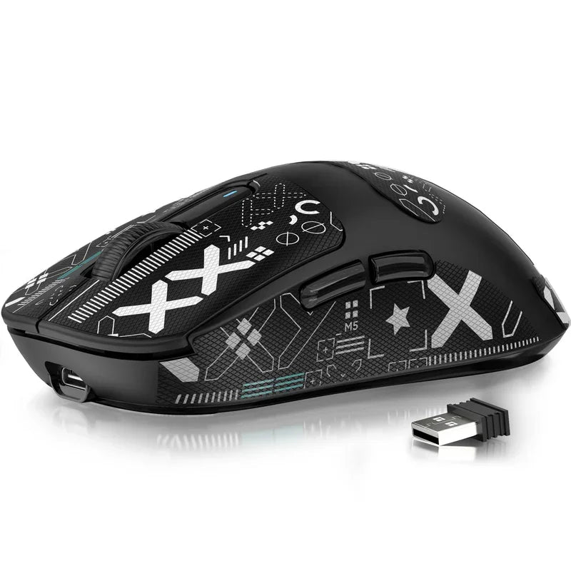 ATTACK SHARK X3 Wireless Gaming Mouse PixArt PAW3395 49g SUPERLIGHT, BT/2.4G Wireless/Wired, 6 Adjustable DPI up to 26000