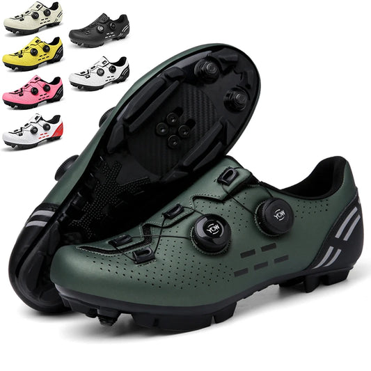 Men’s Professional MTB and SPD Cycling Shoes Mountain Racing Shoes Women’s Mountain Racing SPD Road Cycling Shoes