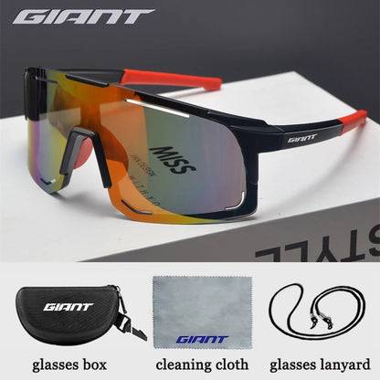Giant Professional Grade Cycling Sunglasses - UV Protection, Anti-Glare, Impact Resistant, Outdoor Sports with case