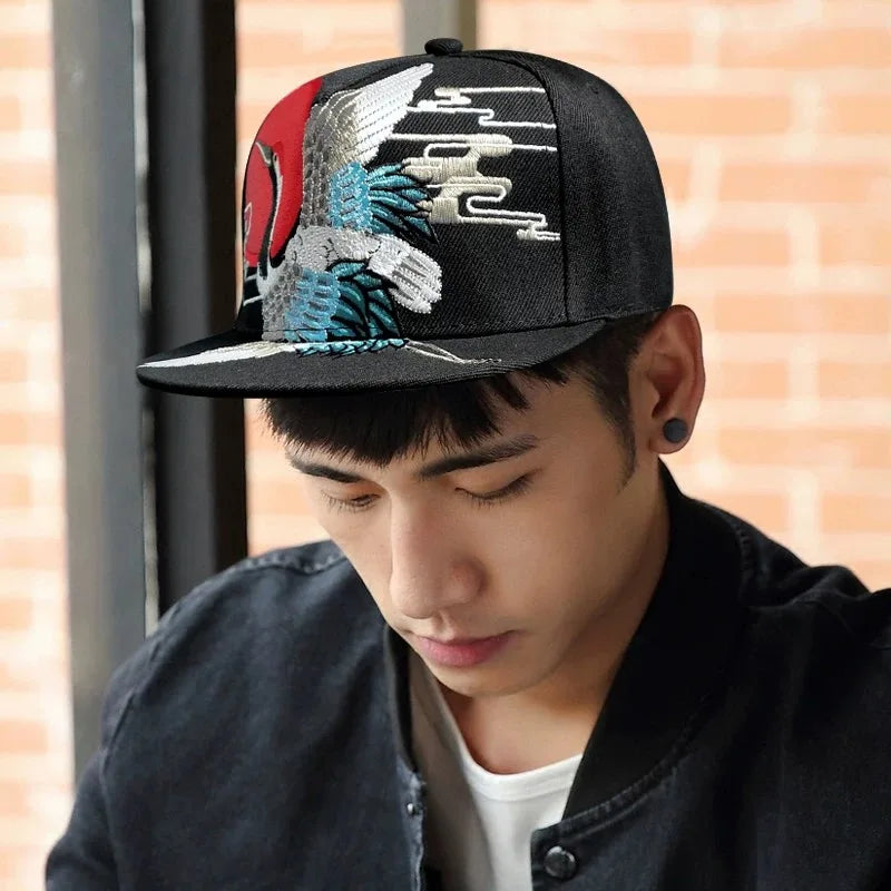 China Chic Pattern Embroidered Baseball Hats Breathable New Unisex Ethnic Style Peaked Caps Versatile Sunshade Hip Hop Fashion