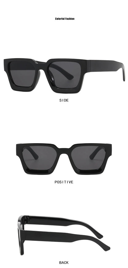 Fashion Square Sunglasses Woman Brand Designer Vintage Sun Glasses Female Fashion Retro Gradient Big Frame Oculos De Sol