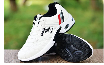 Men's leather sneakers Casual versatile shoes Outdoor non slip running footwear Fashion men's board shoes Zapatos Homme