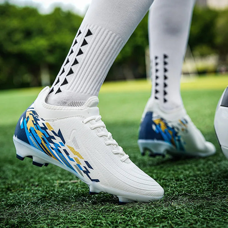 Casual Comfortable Men's Sports Shoes Soccer Shoes Men Anti-slip Outdoor Grass Training Breathable Lace-up Football Boots