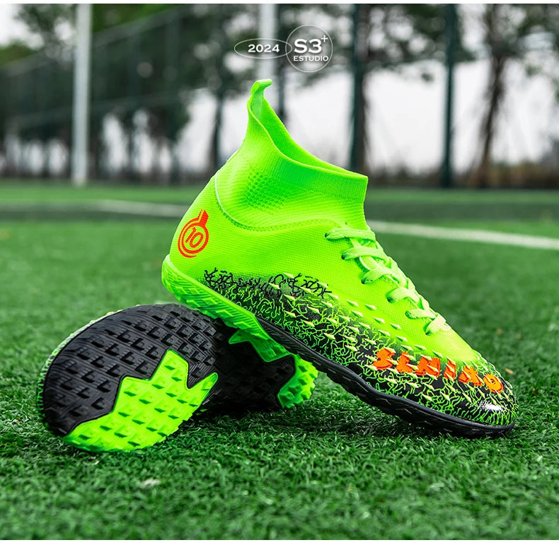 Chuteiras profissionais de futebol para homem, originais, para futebol indoor, relva e treino TF/FG