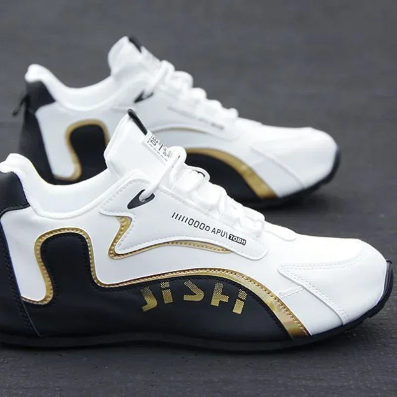 Pánské voděodolné tenisky z PU kůže, ležérní sportovní obuv, lehké, prodyšné, ploché, protiskluzové tenisky, Zapatillas Hombre