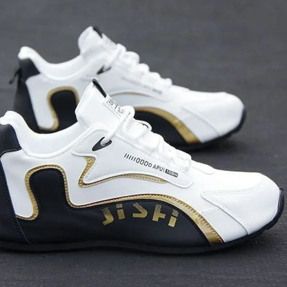Pánské voděodolné tenisky z PU kůže, ležérní sportovní obuv, lehké, prodyšné, ploché, protiskluzové tenisky, Zapatillas Hombre