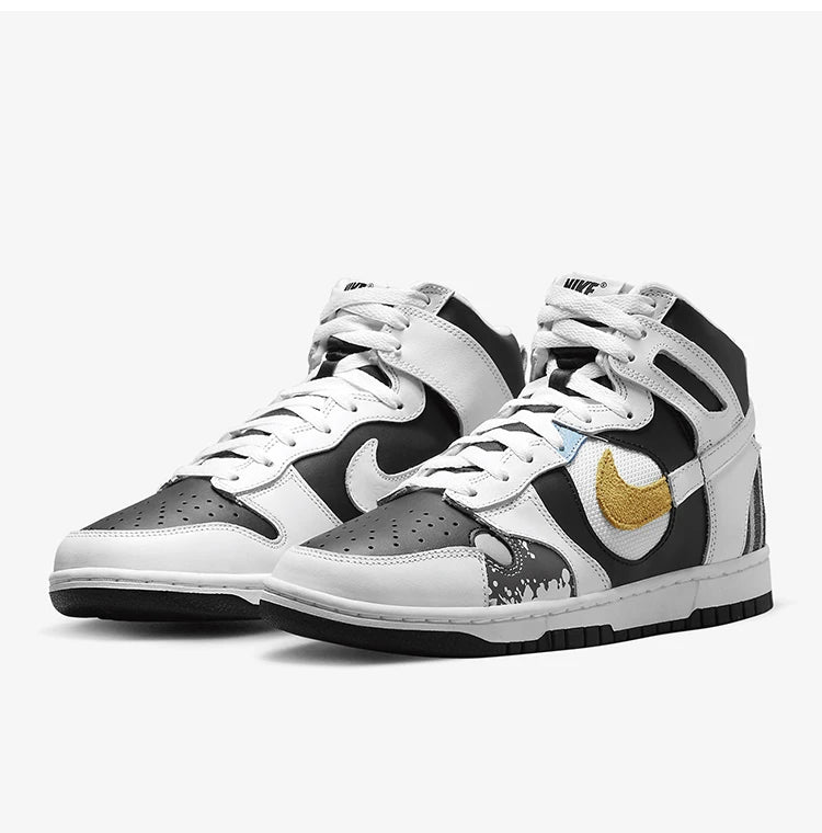 Ténis de basquetebol desportivos almofadados Nike Dunk High LX para mulher, genuínos, DZ7327-001