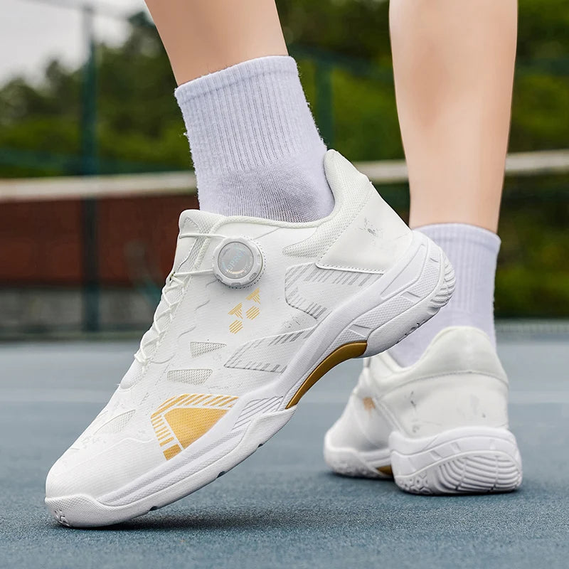 Badminton Shoes Men Training Sports Shoes Indoor and Ooutdoor Anti Slip Wear-resistant Mesh Breathable Table Tennis Tennis Shoes