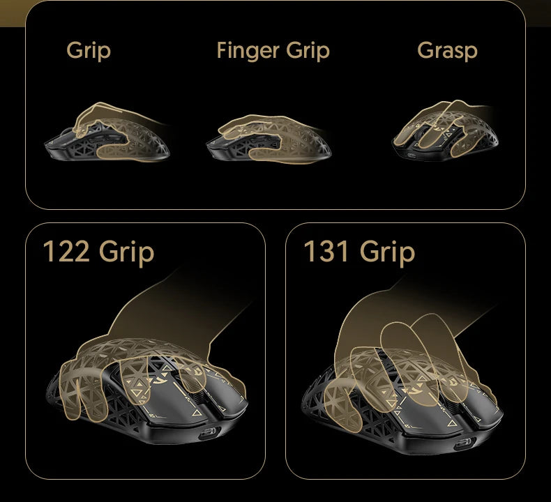 ATTACK SHARK R5 Tri-mode Ultra Wireless Gaming Mouse Carbon Fiber 8K, PAW3950MAX, 8000Hz Wireless Polling Rate, DPI up to 42000