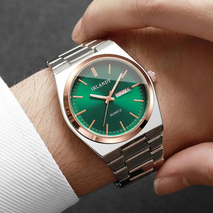 Luxury Mens Calendar Quartz Wristwatches Fashion Men Business Watches Clock Gift Reloj Hombre（Without Box）