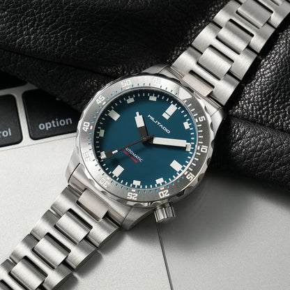 Militado ML20 39mm Men Watch PT5000 Automatic Movement Sapphire Luminova Watches Stainless Steel 200m Waterproof Wristwatch