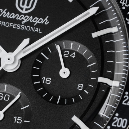 Watchdives WD1863 39mm VK63 Chronograph Watch, OTF Clasp, Sweep Quartz Movement, Sapphire, Luminous, 100m Waterproof
