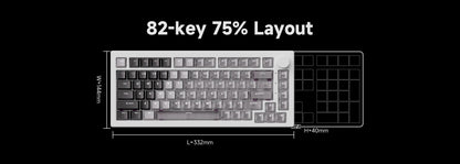 Akko 5075 V3 HE Magnetic Keyboard 75% Custom Mechanical Gaming Keyboard Rapid Trigger 0.005mm 8K Polling Rate ARGB