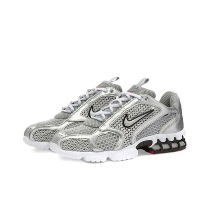 Nike Air Zoom Spiridon Cage 2 Unisex Χαμηλά Casual Παπούτσια Αθλητικής Ένδυσης Ανθεκτικά στη Φθορά Γκρι Κόκκινα Lifestyle Υποδήματα CJ1288-600