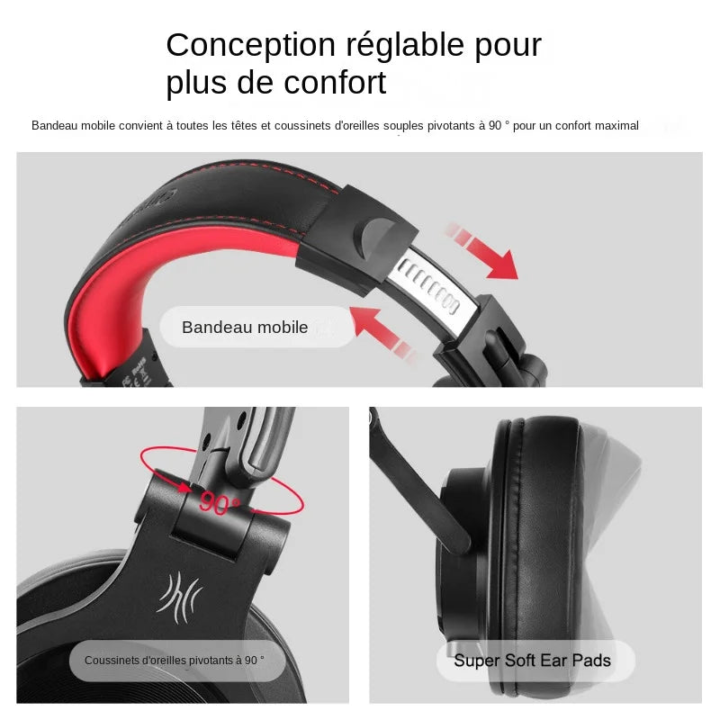 Oneodio Wired Over-Ear Headphone with Mic Studio DJ Headphones Professional Monitor Recording & Mixing Headset for Gaming