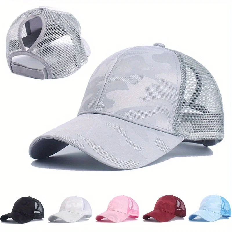 Ženske bejzbol kape s mrežastim vrhom za proljeće/ljeto, kape za sunce, trkaće kape, snapback kape, ženske podesive kape za djevojke, vanjske kape s vizirom