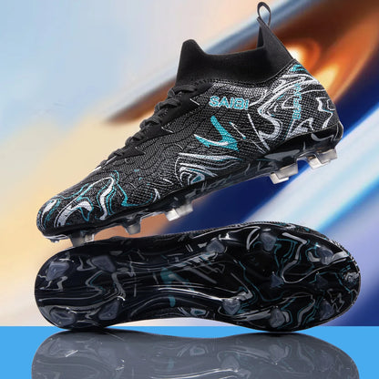 Nouvelles chaussures de football professionnelles unisexes, antidérapantes, pour l'extérieur, livraison directe, pour le futsal, l'entraînement et le sport.
