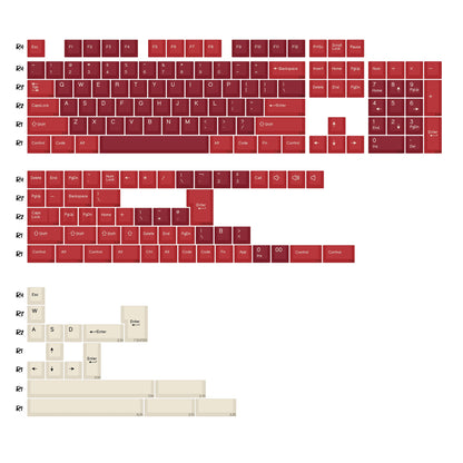 KBDiy 174 tasti/set keycap PBT GMK Apollo double shot minimalisti profilo ISO Cherry per tastiera meccanica da gaming compatibile MX