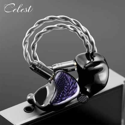 Écouteurs de jeu filaires Kinera Celest Wyvern noirs, intra-auriculaires, HiFi, avec un transducteur dynamique LCP de 10 mm, casque musical avec micro 3,5 mm Type-C