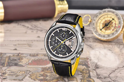 Orologio cronografo PAGANI DESIGN da uomo al quarzo multifunzione, stile militare da pilota