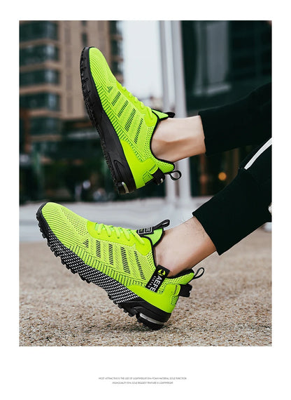 Nouveaux hommes chaussures de course respirant chaussures de sport de plein air baskets légères pour hommes chaussures d'entraînement athlétiques confortables