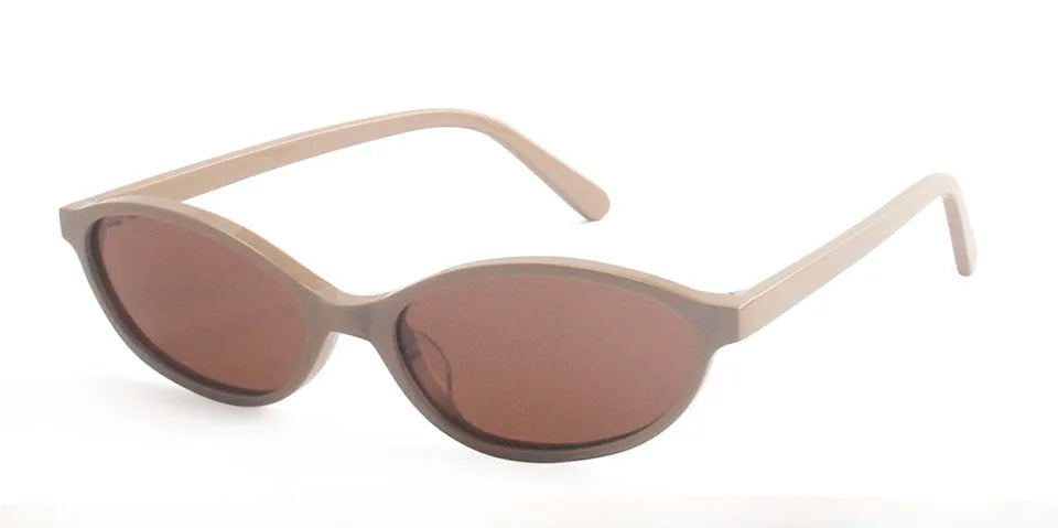 Trendy Acetate Small Oval Sunglasses Women 90'S Outfit Vintage Sun Glasses for Men Fashion Polarized Glasses  UV400 Protection