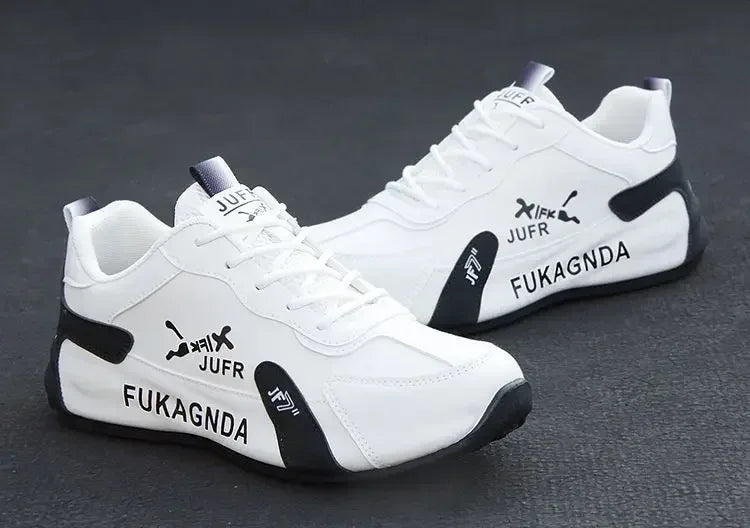 Pánské voděodolné tenisky z PU kůže, ležérní sportovní obuv, lehké, prodyšné, ploché, protiskluzové tenisky, Zapatillas Hombre