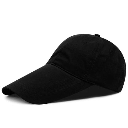 Peaked Hat Spring Summer 14cm Long Brim Sunscreen Fishing  Men Women Street Sunshade Outdoor Adjustable Cotton Golf Cap Trucker