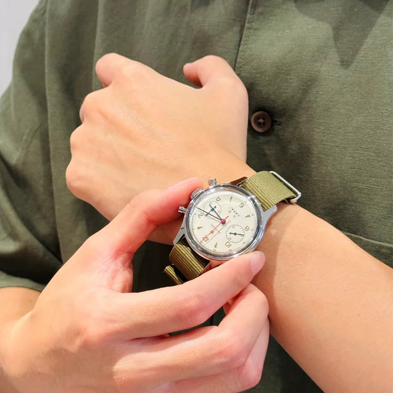 Reloj mecánico para hombre Seagull 1963 International Edition, reloj de piloto ST1901, cronógrafo retro de pulsera, aviación de la Fuerza Aérea, nuevo