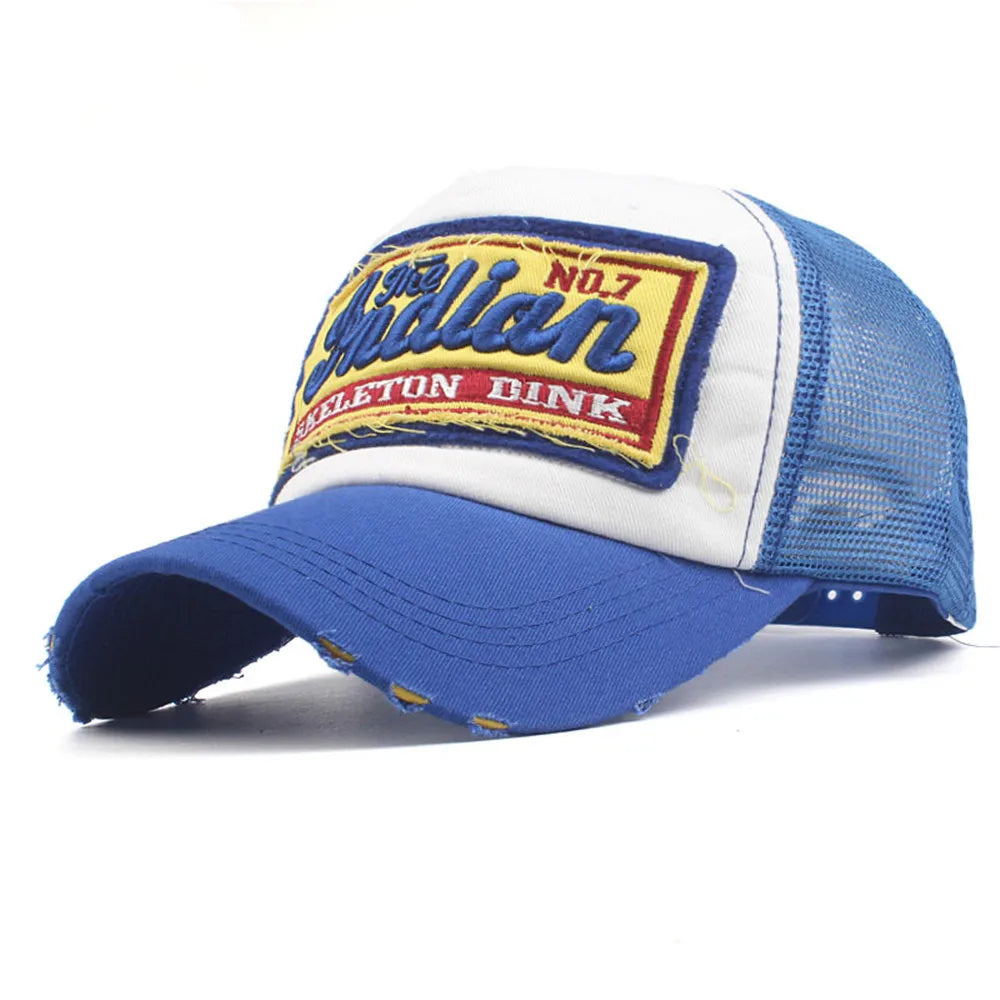Fashion Letter Embroidery Baseball Cap for Men Women Summer Breathable Mesh Snapback Hat Unisex Hip Hop Trucker Bone Gorras