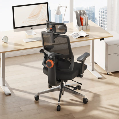 NEWTRAL MagicH-BPro Ergonomic Office Chair with Footrest, Auto-Following Backrest, Adjustable Lumbar Support, Executive Mesh Chair
