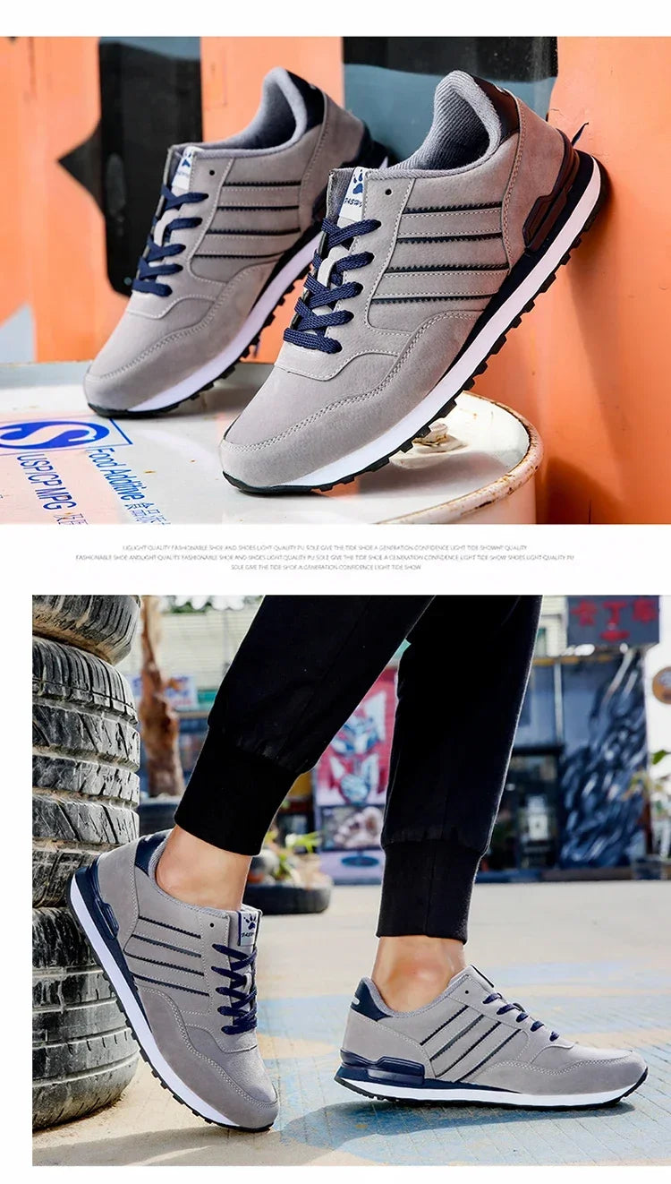 2025 New High Quality Men's Sneakers, Leather Casual Shoes, Autumn Breathable Men Shoes, Male Flat Shoe, Men's Casual Shoes