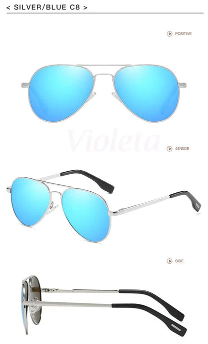 Punk Rock Polarized Sunglasses Color Film Sunglasses Han Edition Mirror Face Fashion Sun Glasses T1001